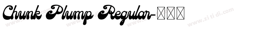 Chunk Plump Regular字体转换